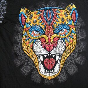 Ay Guey Leopard T Shirt Multicolored Men's size SMALL- Mexico